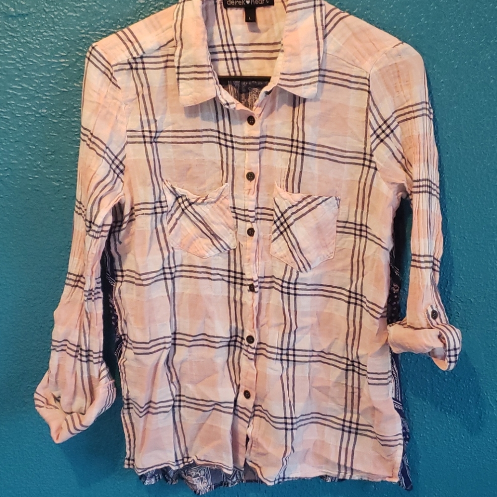 Derek Heart Button down with Handkerchief pattern